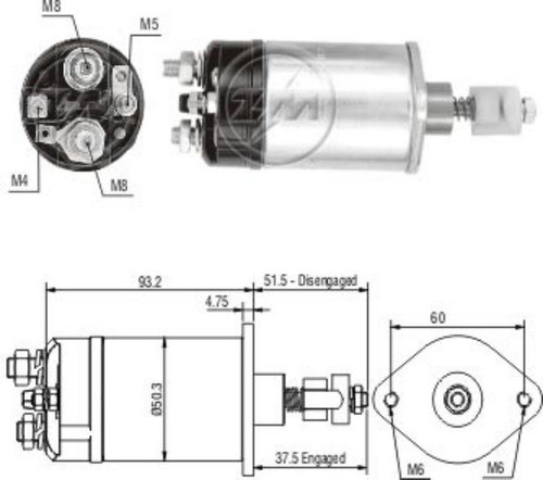 Solenoide Ford Taunus Falcon Fairlane 0