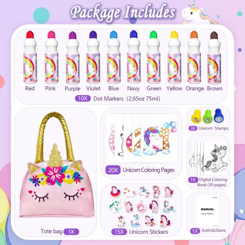 Kit Escolar De 50 Piezas Con Lindo Bolso De Unicornio 1