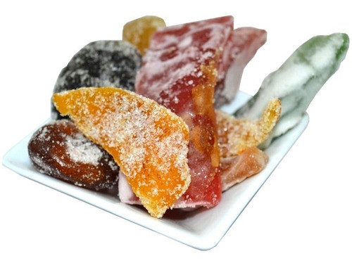 Frutas Glaseadas Surtidas Ideal Pan Dulce Panaderia 1/2 Kilo 0