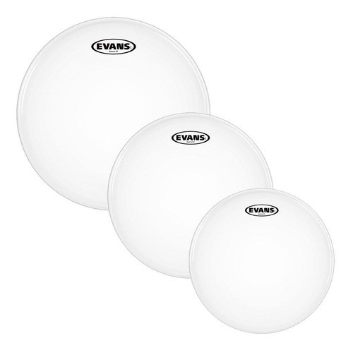 Parches Evans Tom Set Pack G2 Coated Arenado 10  12  14 0