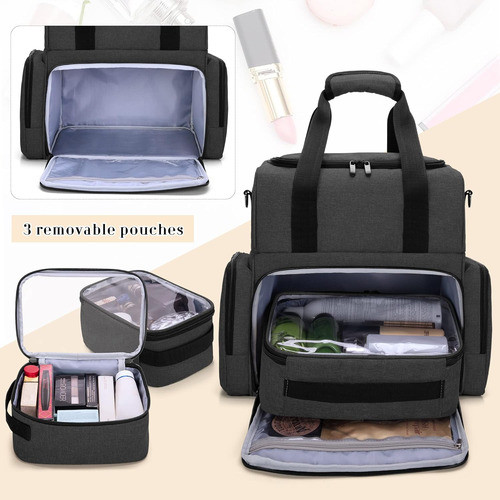 Bolsa De Maquillaje Grande De Viaje Con Bolsitas Internas, N 1