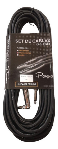 Cable Instrumento Plug Recto - Plug Angular Parquer 10 Mts 0