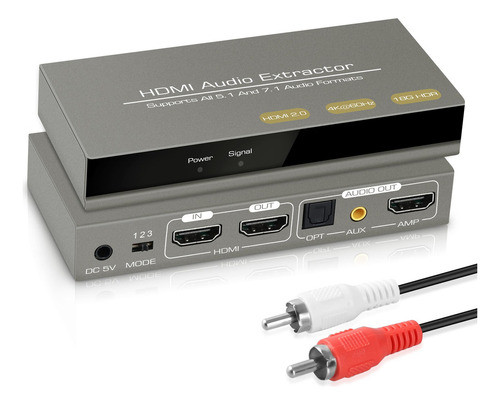 Newcare Hdmi Audio Extractor 4k60h, Convertidor De Audio Div 0