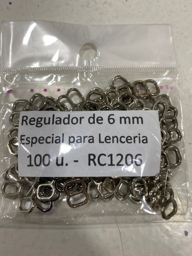 Corredera Regulador Para Bretel 6mm X 100 Para Lencería 1