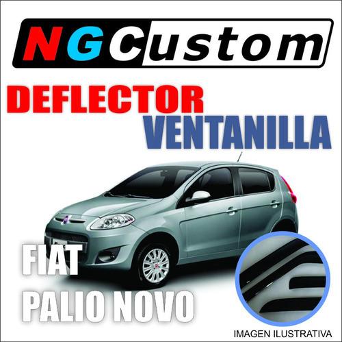 Deflector De Ventanilla Fiat Palio Novo Delantero Coliza 1