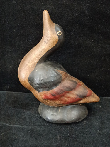 Antiguo Adorno Pato De Cerámica 0