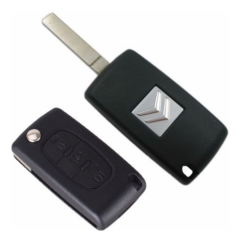 Carcasa Llave Citroen C3, C4, C5 3 Botones Flip Logo Luces 0