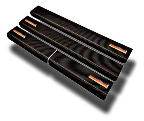 Cubre Zocalos Carbono Volkswagen Golf Tsi Logo Resinado 0