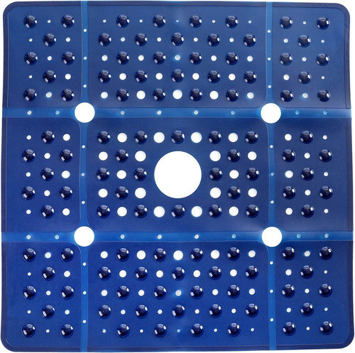 Alfombra Para Ducha Antideslizante Cuadrada 69x69cm - Blue 0