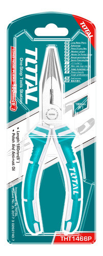 Pinza Alicate Punta Curva 160 Mm Total Tht1466p 0
