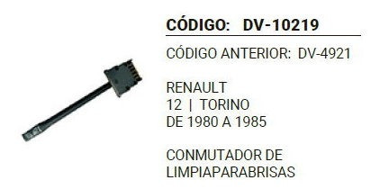 Llave Limpiaparabrisas  R-12 / Torino 80-85 Div 4921 0