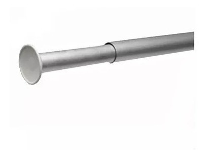 Barral Extensible Cortina Baño Aluminio Pulido 1 A 2 Metros 1