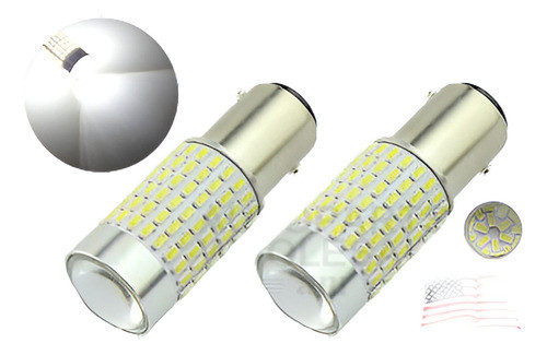 2pcs Hid 6000k Blanco 1156 144smd-3014 Led Bombillas Para Lu 0