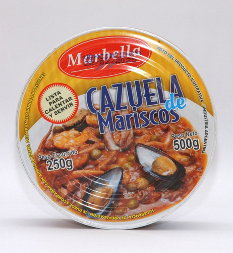 Cazuela De Mariscos Marbella 6x500 G - El Rey Del Mar 0