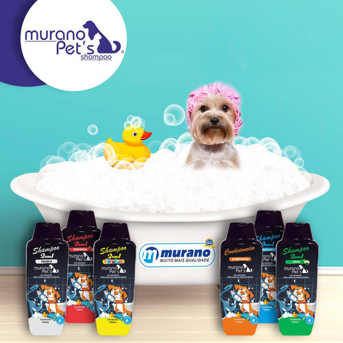 Shampoo 2 En 1 Morango Murano Pet's Veterinaria Mérida 1