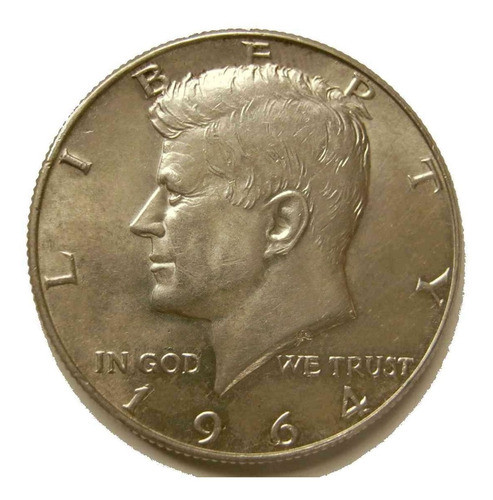 Tp ½ Dolar Kennedy 1964 Último Año Que Se Hizo De Plata 900. 0