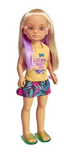Muñeca Nancy Con Gafas Tropicales Rubia - Espacio Regalos 0