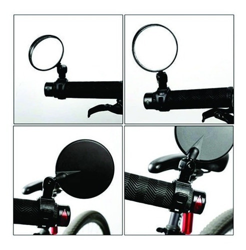 Espejo Retrovisor Bicicleta Con Aumento Abrazadera Manillar 1