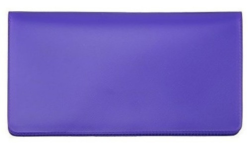 Cubierta De Chequera De Vinilo Purpura 0