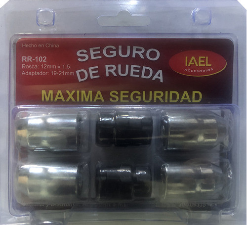 Seguro Rueda Antirobo 4 Tuercas+seg 2 P/ 626 88/02 1