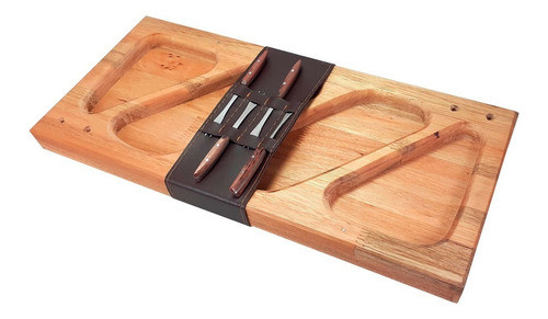 Juego Parrillero El Ñandú 618 Tabla Picada Con Pinchos 0
