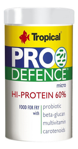 Alimento Tropical Pro Defence  Hi Protein 60g Crias Alevines 0