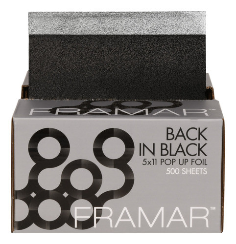 Pop Up Foil Back In Black Framar X 500 Sheets 0