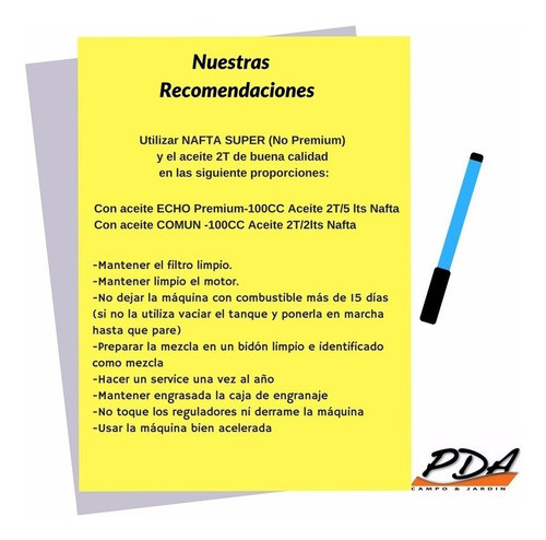Aceite 2t 1l  Echo Mezc Desmalezadora Motosierra Stihl Gamma 1