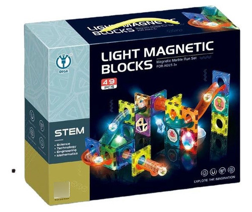 Bloques Magnéticos Luminosos 49 Piezas Universo Binario 1