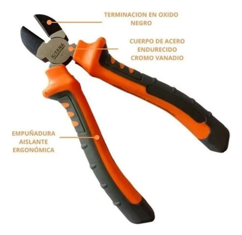 Alicate Electricista Profesional 7  Mango  Aislado 380v 1