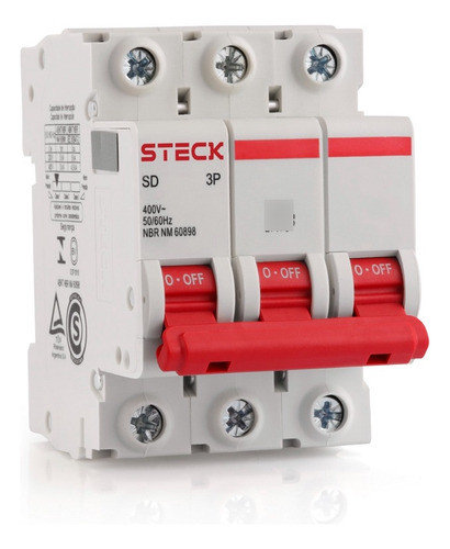 Interruptor Termomagnetico 3x2a 3ka Curva C Steck 0