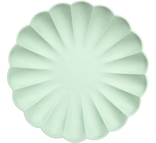 Meri Meri Grandes Platos De Bambú Compostable En Sorbete De 0