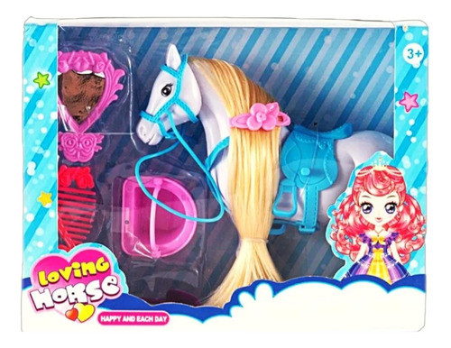 Caballo De Princesa Peine Hada Juguete Muñeca Niña Regalo 0