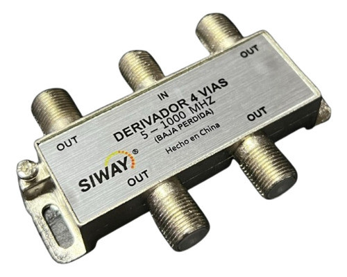 Splitter Divisor De Señal Para 4 Vias Cable Coaxial 1000mhz 0
