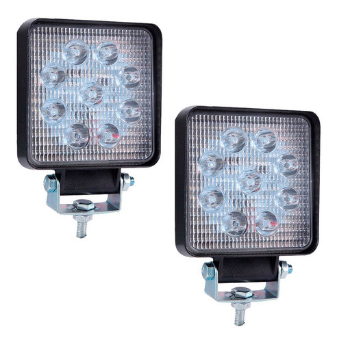 Kit 2 Faros Luz Led 9 Auxiliar  Cuatriciclo Arenero Can Am 0