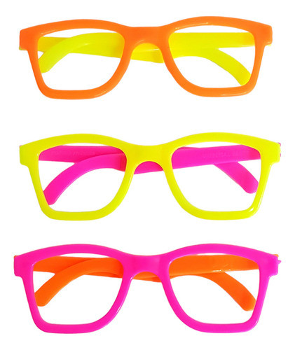 Anteojos Super Fluo Plásticos X 48 Cotillón-carioca-fiestas 0