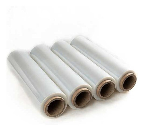 Film Stretch Virgen Cristal 50cm X 4u Con Buje/cono 0