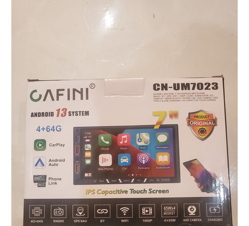 Estereo Cafini, Androit Auto, Carplay, Pantalla De 7', Gps 0