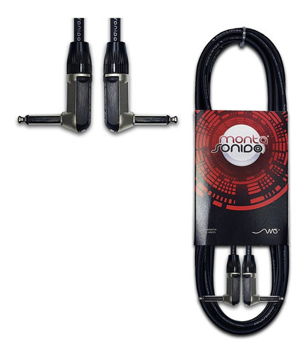 Cable Plug Codo Mono Instrumento 3 Mts Neutrik Guitarra Bajo 0