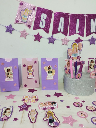 Combo Cumple Roblox Nena Nene Goma Eva Glitter 1