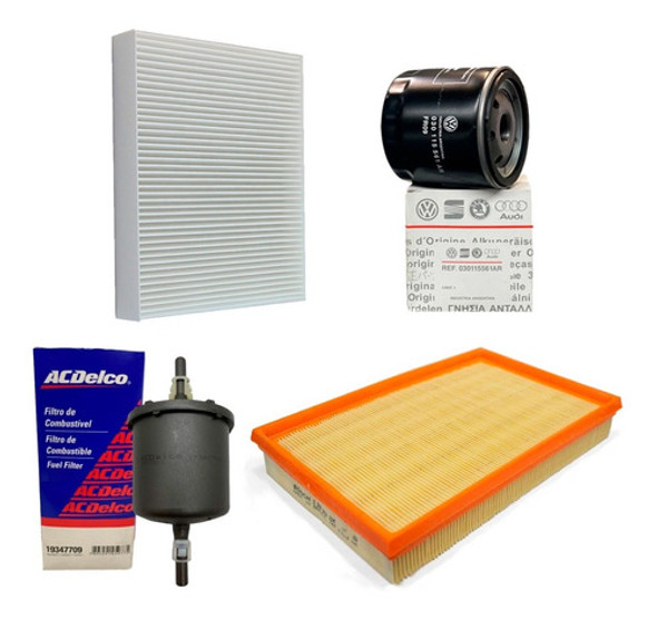 Kit 4 Filtros Volkswagen Suran 1.6 8 V 2006 2007 2008 2009 0