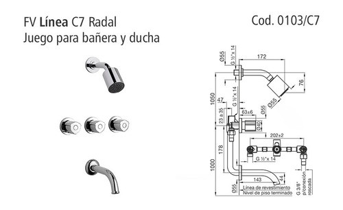 Fv Radal 0103/c7 Ducha C/transferencia 1