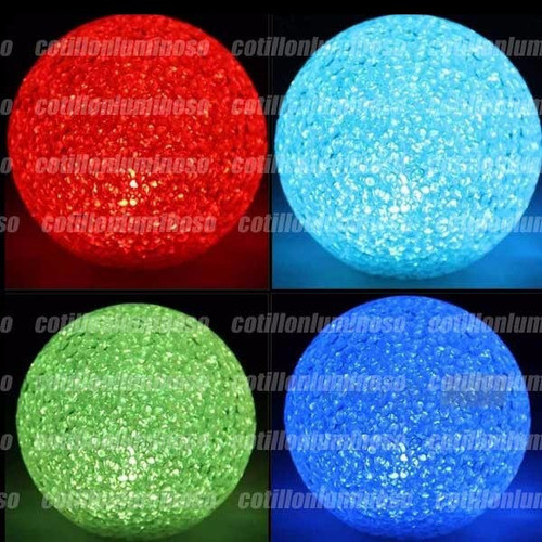 15 Esfera Vela Led Grande Centro  De Mesa Cotillon Lumino 1