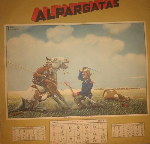 Almanaque Alpargatas Molina Campos Completo Año 1942 Y 44 1