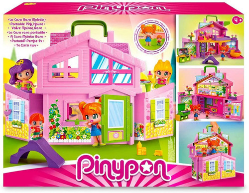Pinypon Casa Rosa Maletin Con 2 Figuras Y Accesorios 17012 1