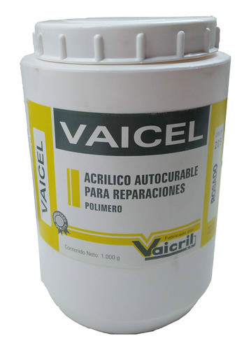 Acrílico Cristal Polvo De Autocurado X 1000g. Vaicel 0