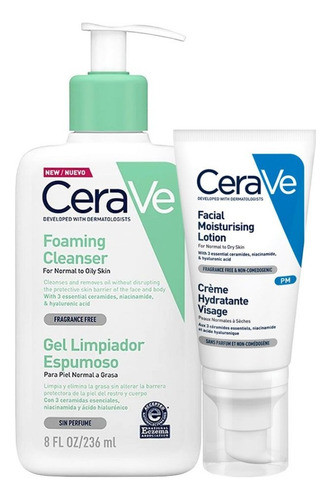 Cerave Rutina Facial De Noche Pieles Mixtas A Grasas 0