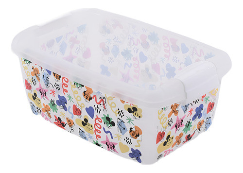Caja Organizadora De Mickey Mouse Transparente Mnl 0