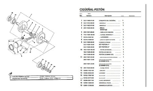 Manual De Partes  De Taller Yamaha  Carrot  En Papel 1