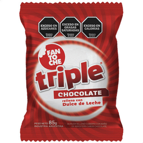 Alfajor Fantoche Triple Chocolate - Pack X24 Unidades 1